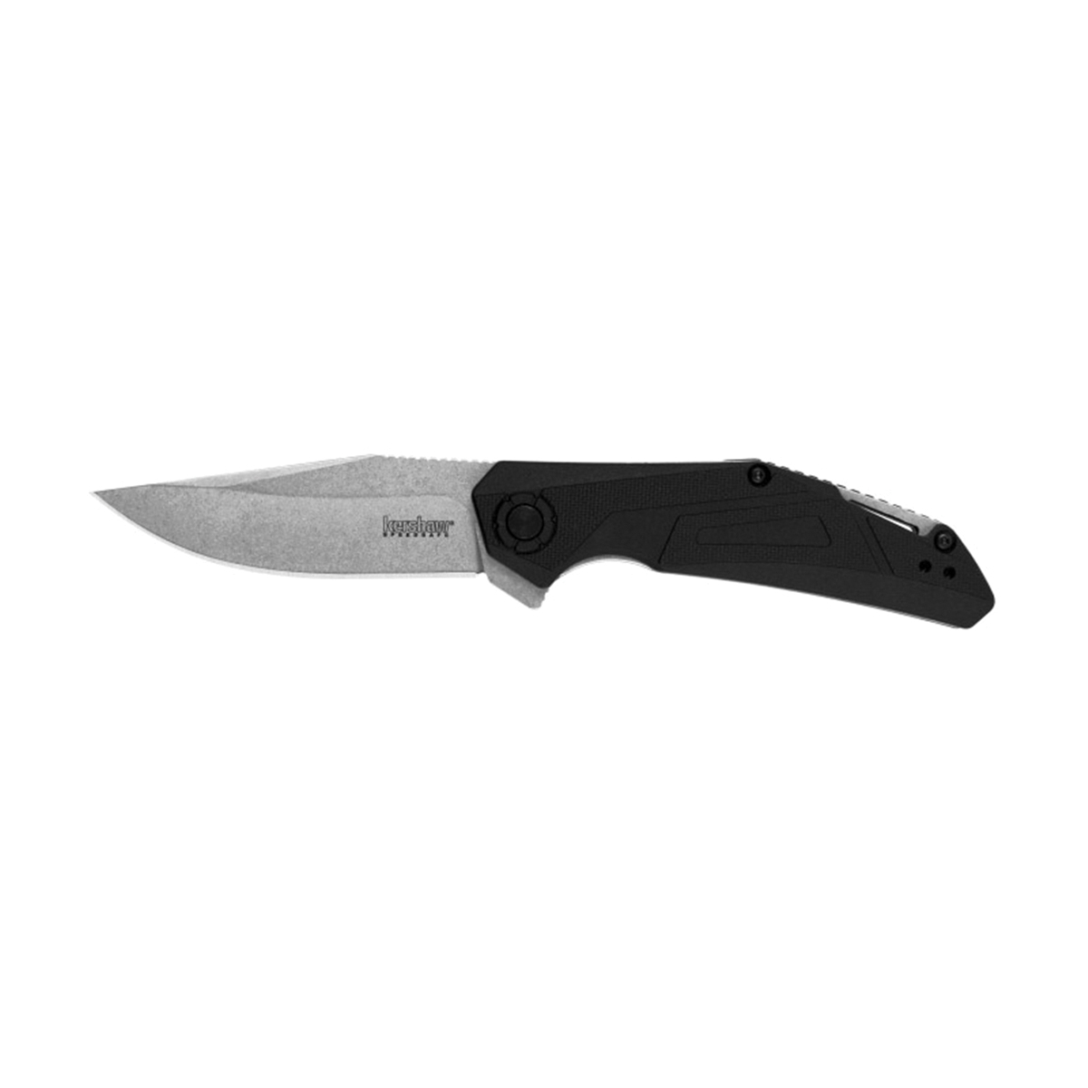 Camshaft Series 1370 Pocket Knife, 3 in L Blade, Steel Blade, Contoured Handle, Black Handle