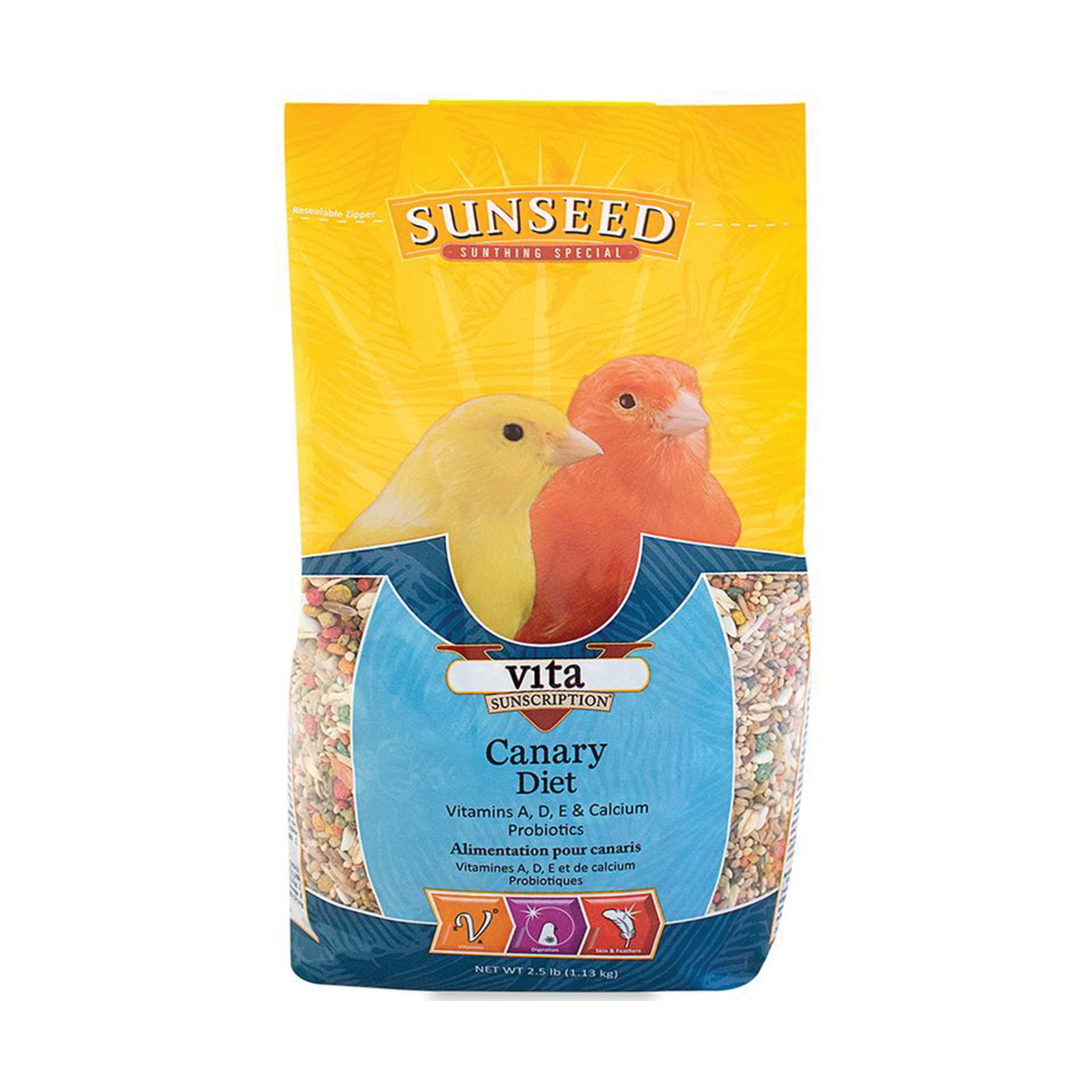 Sunseed 59012 Bird Food, Pellet, 2.5 lb - 2