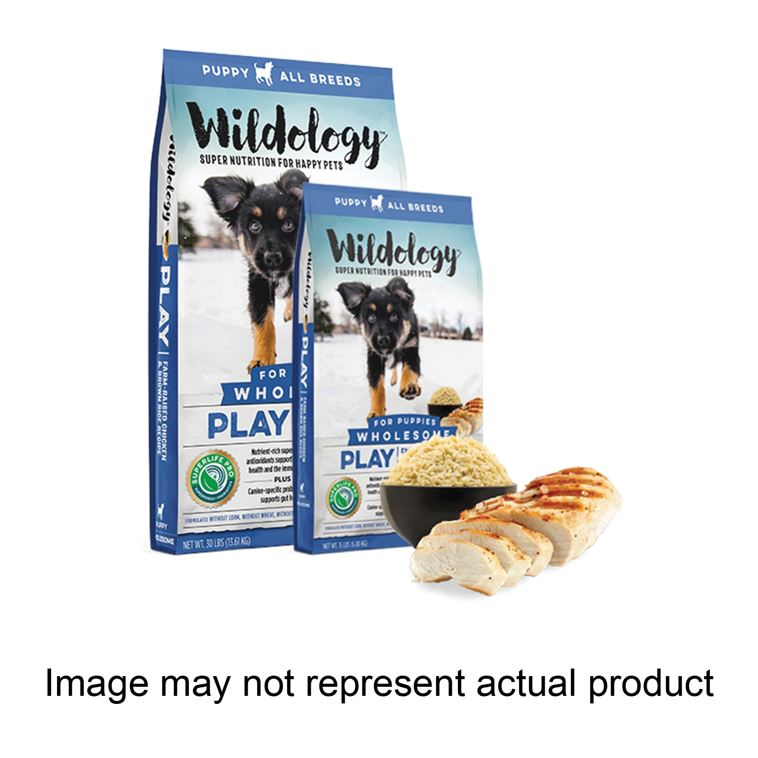 Wildology Play WD015 Dog Food Puppy Breed Dry Brown Ri