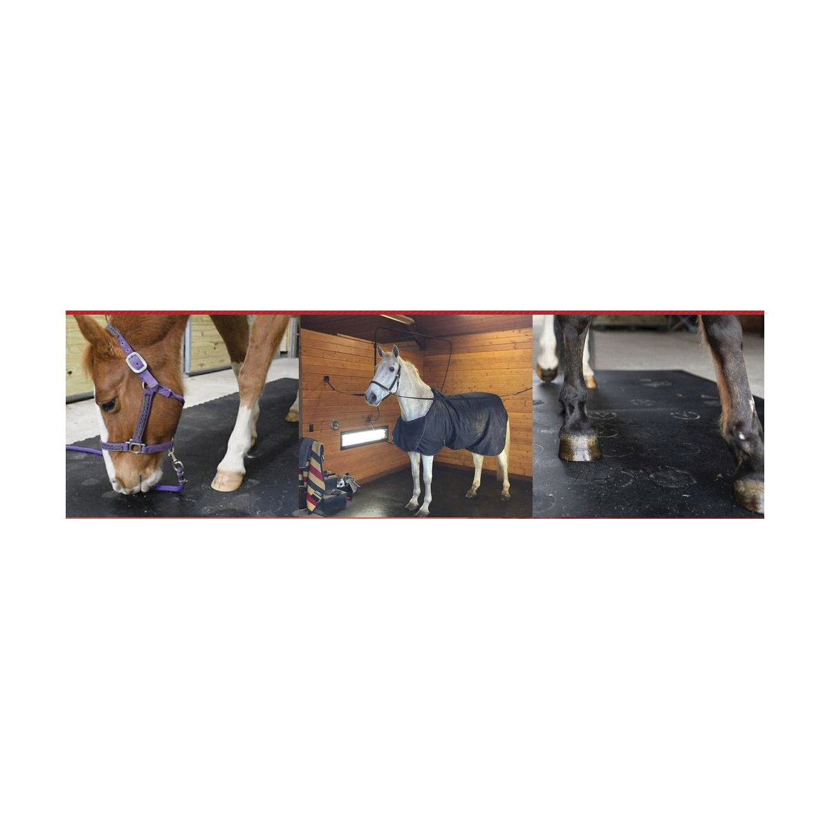 Red Barn 5608001 Interlocking Mat, Rubber, Black - 1