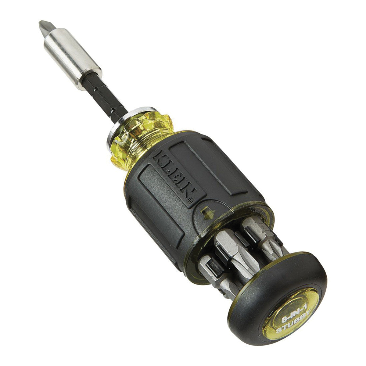 Klein Tools 32308 Multi-Bit Screwdriver, 1/4 in Drive, 4.81 in OAL, Plastic Handle, Cushioned Handle - 3