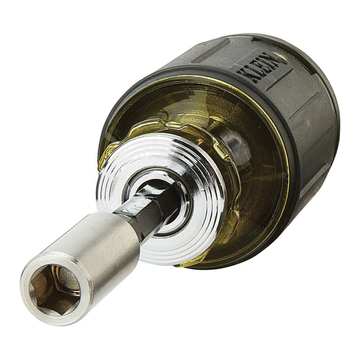 Klein Tools 32308 Multi-Bit Screwdriver, 1/4 in Drive, 4.81 in OAL, Plastic Handle, Cushioned Handle - 4