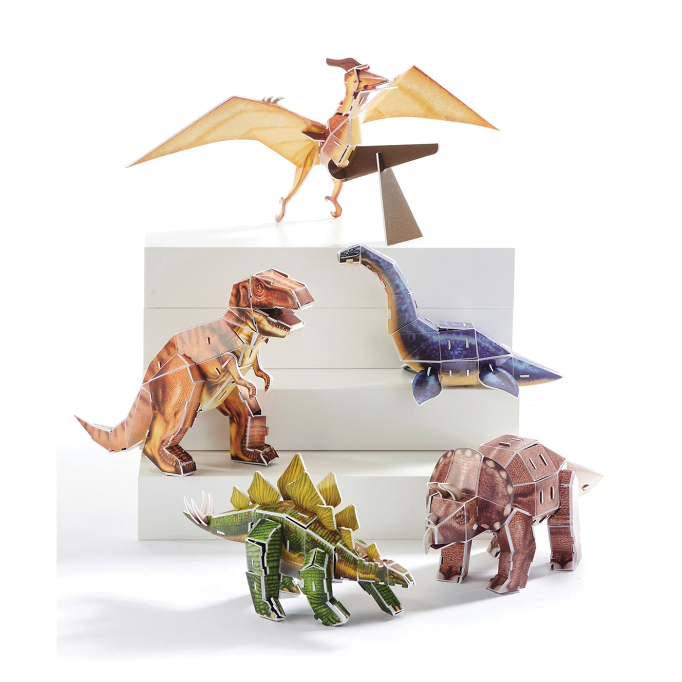 Velociraptor Dinosaur Model Kits Build 3D Metal Puzzle Toys for Kids