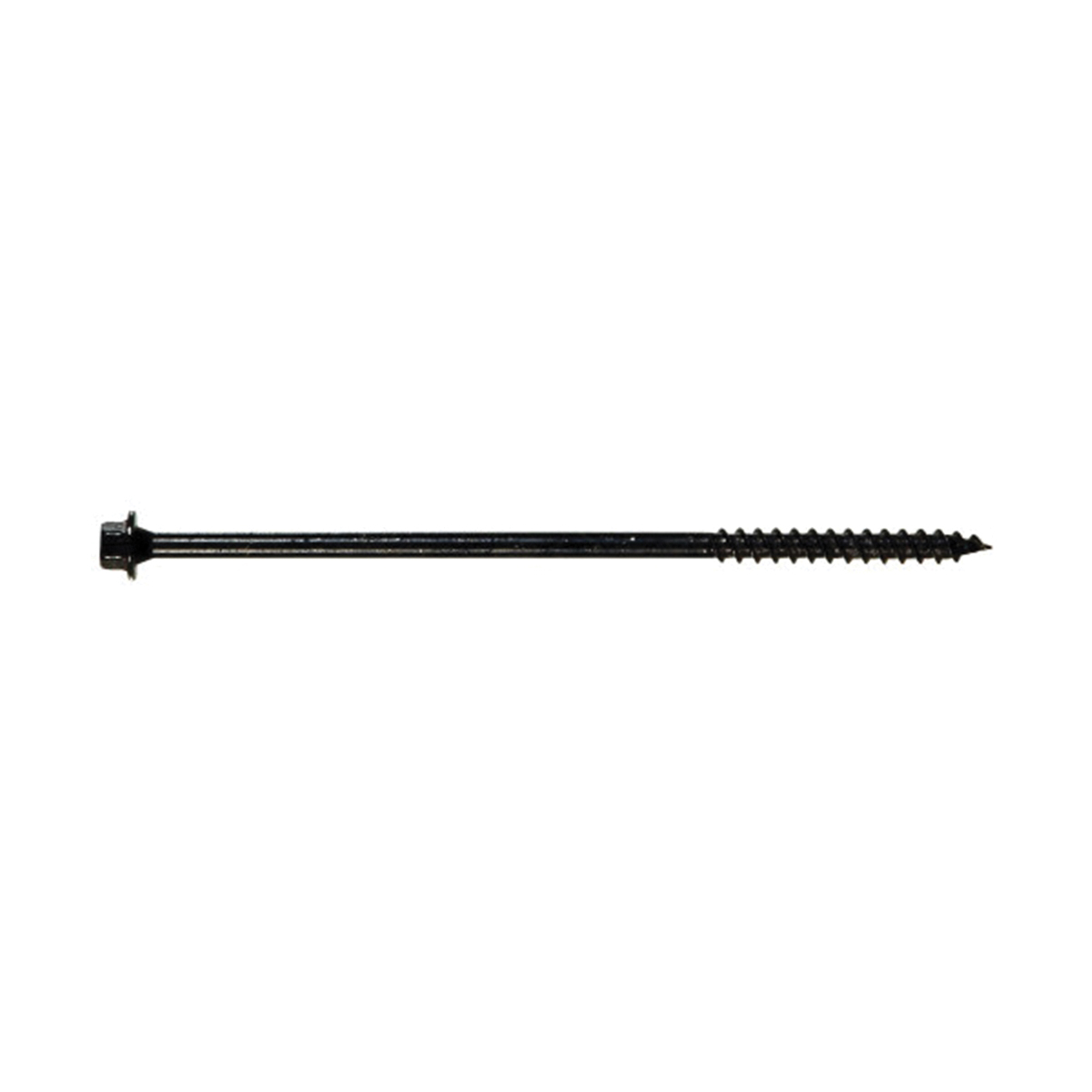 Hillman TimberTite 47805 Landscape Screw, 1/4-20 Thread, 6 in L, Coarse Thread, Hex Washer Head, Hex Drive, Sharp Point