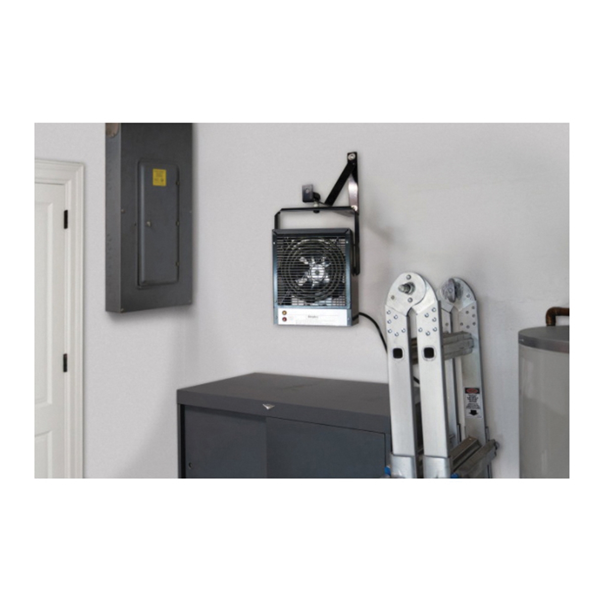 Cadet CGWH4031G Garage/Workshop Heater, 16.7 A, 240 V, 4000 W, 13,648 Btu, 3000 cfm Air, Gray