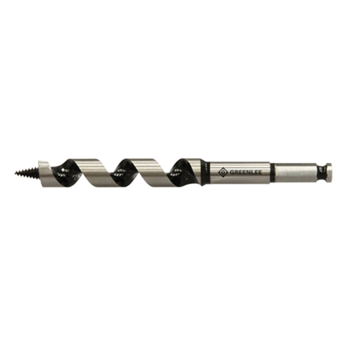 Greenlee Nail Eater 62PTS-3/4 Auger Bit, 3/4 in Dia, 7-5/8 in OAL, Extreme Shorty, 7/16 in Dia Shank, Hex Shank