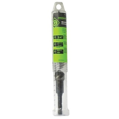 Greenlee Nail Eater 62PTS-3/4 Auger Bit, 3/4 in Dia, 7-5/8 in OAL, Extreme Shorty, 7/16 in Dia Shank, Hex Shank