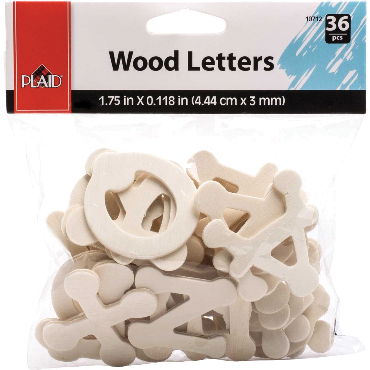 Plaid 10712E Dot to Dot Letter, 1-3/4 in H Character, Wood