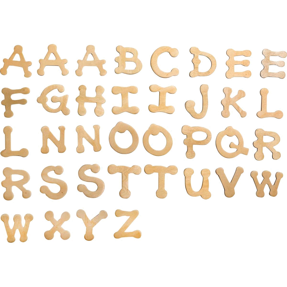 Plaid 10712E Dot to Dot Letter, 1-3/4 in H Character, Wood
