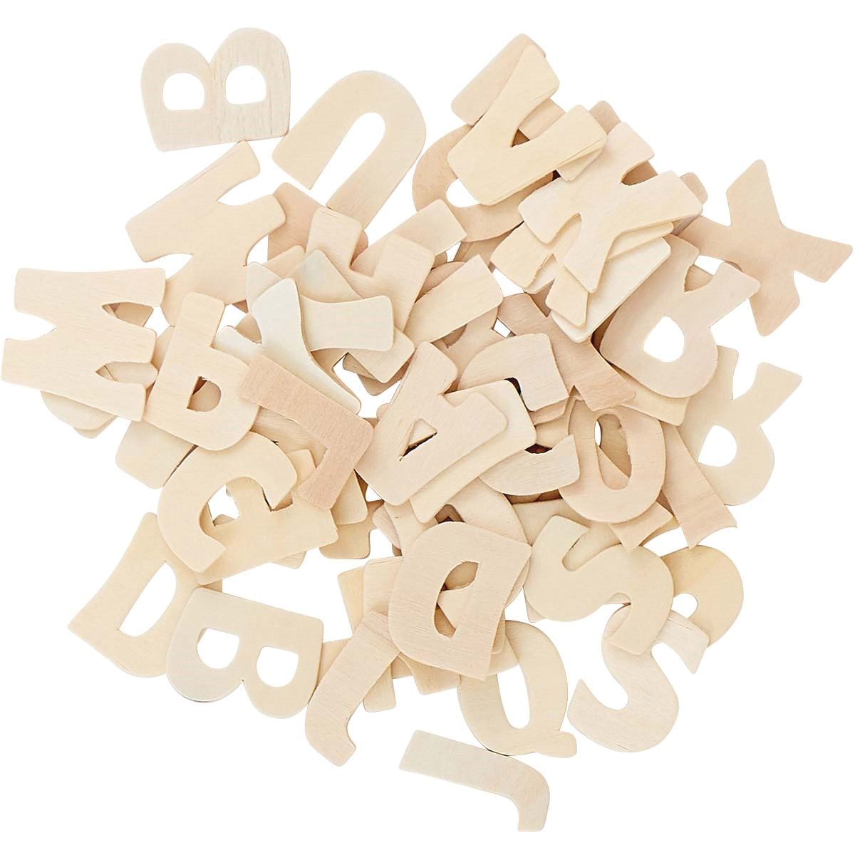 Plaid 12363 Bold Letter, 1-1/4 in H Character, Wood
