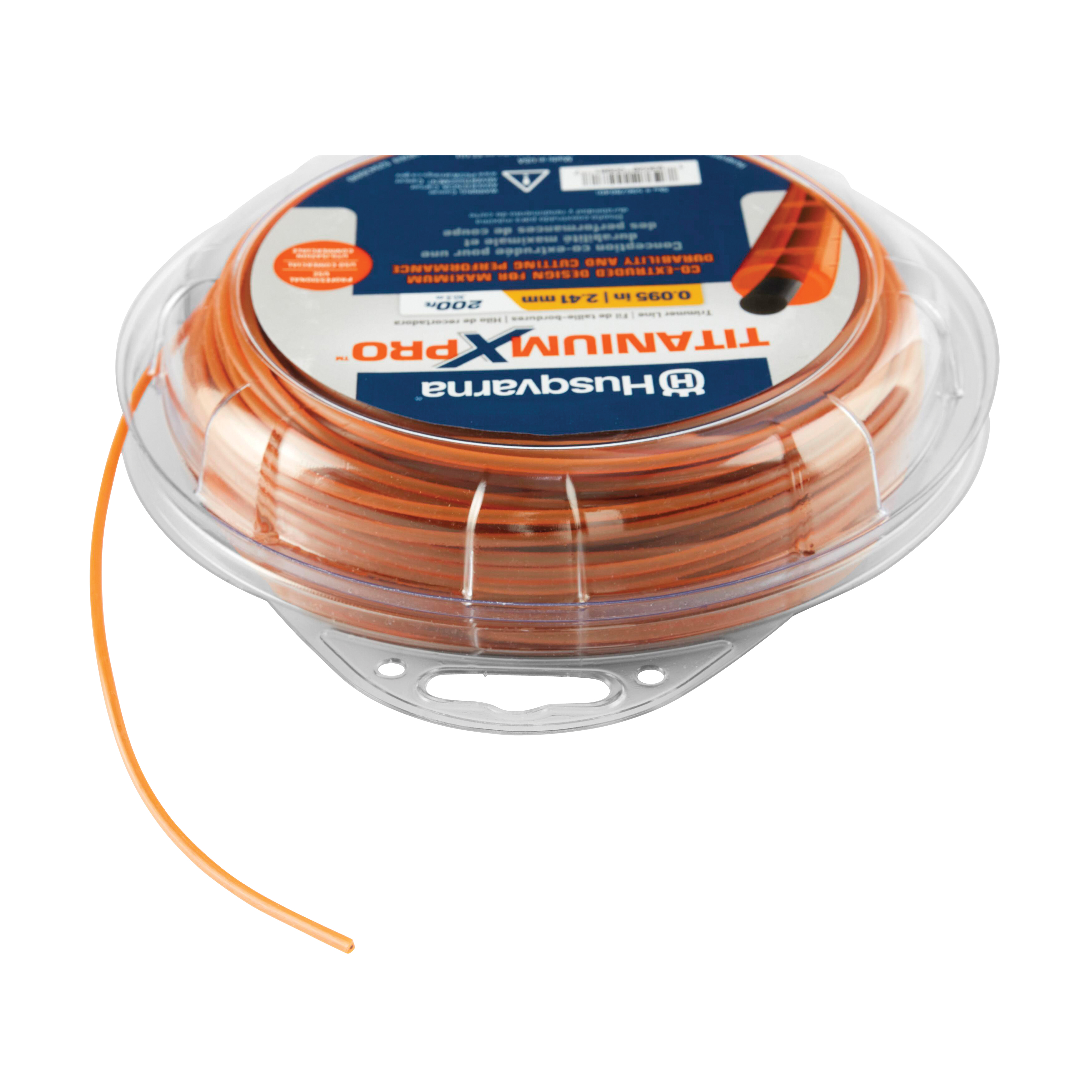 Husqvarna Titanium XPRO 596780401 Trimmer Line, 0.095 in Dia, 200 ft L, Polymer