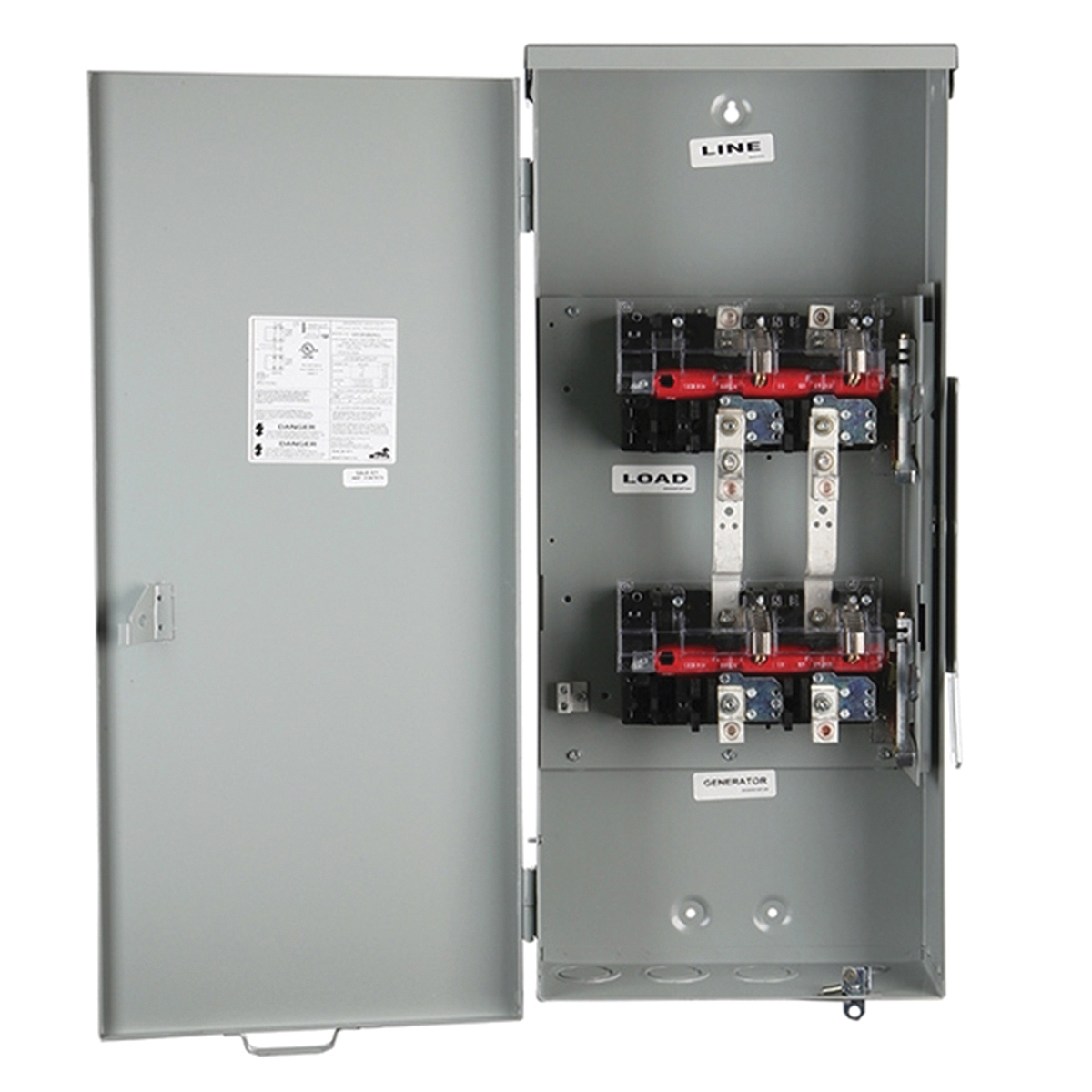 Midwest 28550 Transfer Switch, 1-Phase, 100 A, 120/240 V, NEMA 3R Enclosure