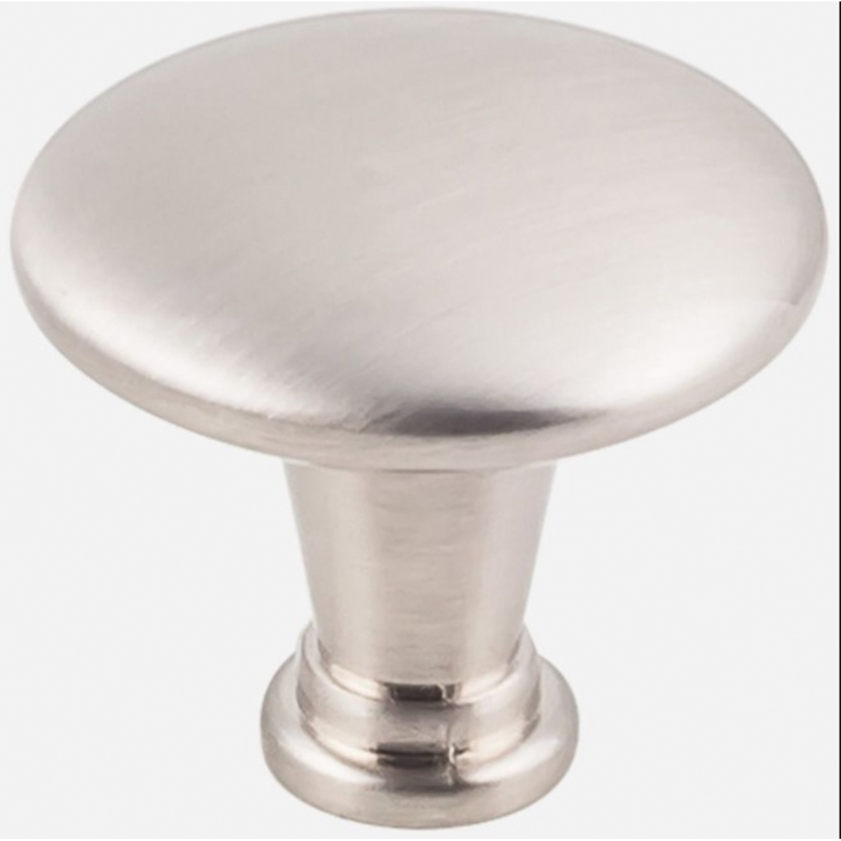 K591SN-10 Cabinet Knob, 1-1/8 in Projection, 1-1/4 in Dia, Zinc, Satin Nickel, 10/PK