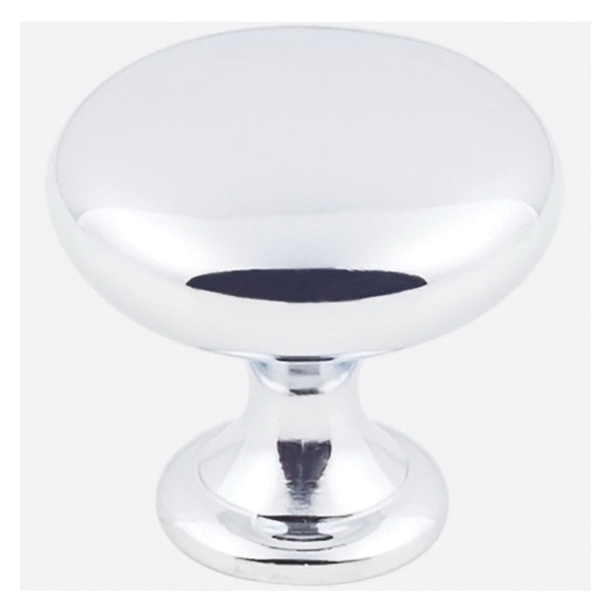 K778PC-4 Cabinet Knob, 1-1/8 in Projection, 1-3/16 in Dia, Zinc, Polished Chrome, 4/PK