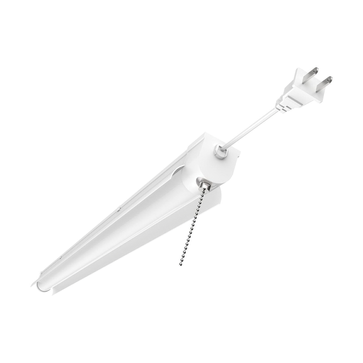 Nuvo Lighting 62-927 Shop Light with Pull Chain, 120 V, 34 W, LED Lamp, 3000 Lumens Lumens, 4000 K Color Temp, White