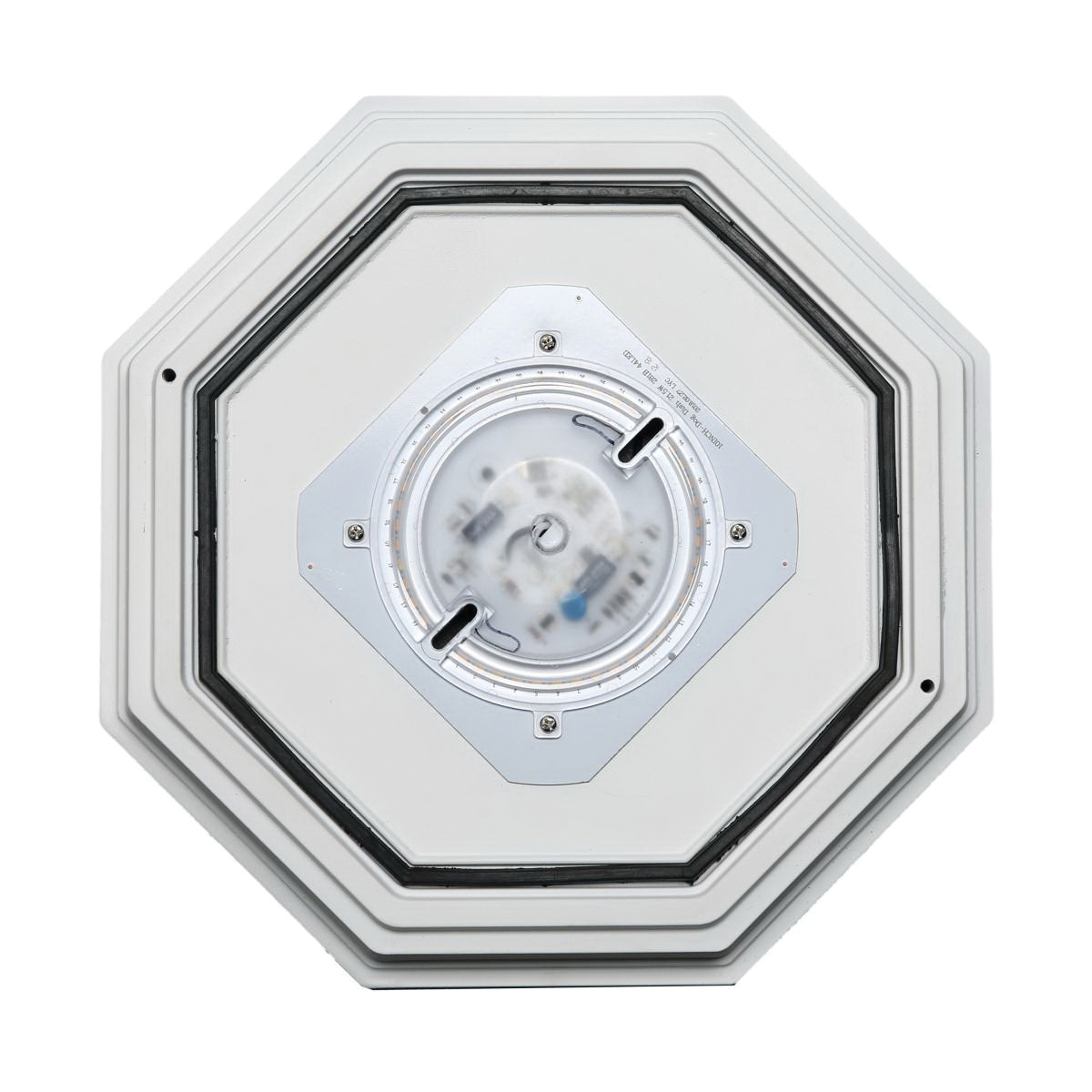 11.5 in LED Flush Mount Ceiling Light, Satco, 1110 Lumen, 3000 Kelvin, Black - 2