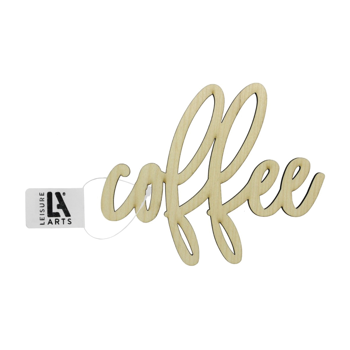 Leisure Arts LEA52891 Medium Decorative Sign, Coffee, Birch Wood, Hanging, Wall Mounting