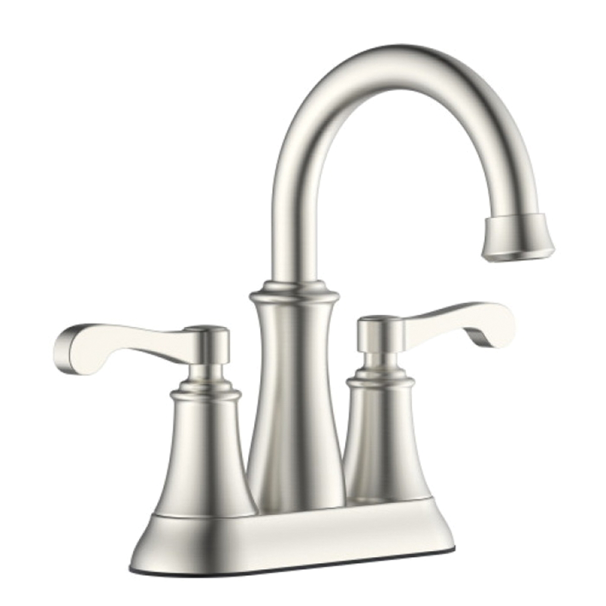 AquaPlumb 1554024 Traditional Lavatory Faucet, 1.2 gpm, 2-Handle, Satin Nickel, 4 in Faucet Centers