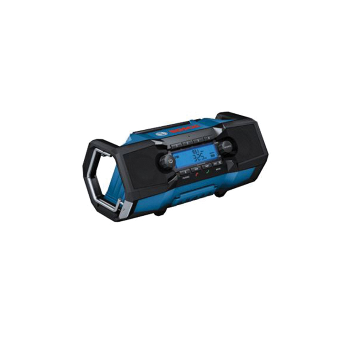 Bosch GPB18V-2CN Jobsite Radio, Battery Included, 18 V, 12-Channel, 530 to 1710 kHz, Bluetooth, Wireless, Wired - 4