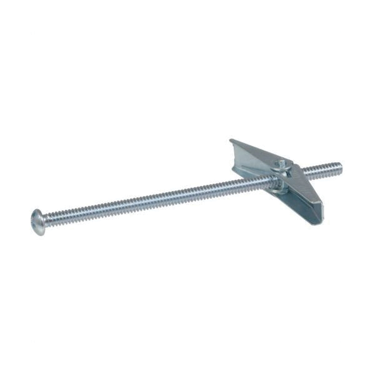 372513 Toggle Bolt, 3 in L, Steel, Zinc, 10/PK