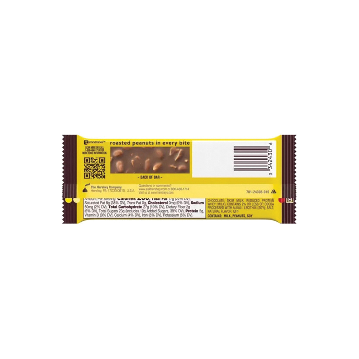 Hershey's 503490 MR. Goodbar Chocolate, Bar, Milk, Peanuts, Soy, 1.75 oz - 2