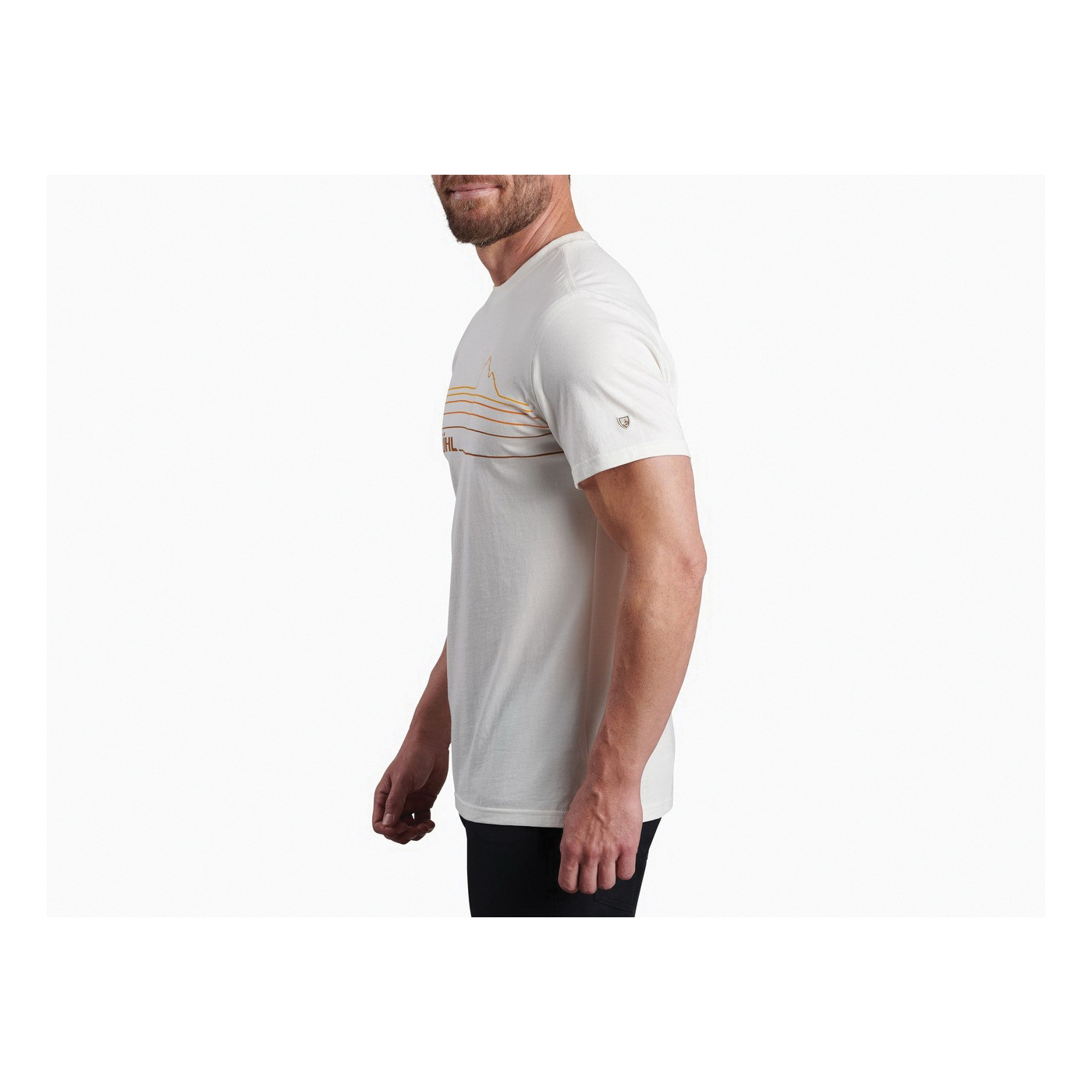 KUHL MOUNTAIN LINES Series 7397-WH-M T-Shirt, M, Cotton, White, KUHL Graphic Print/Pattern, Short Sleeve, Klassik Fit - 3