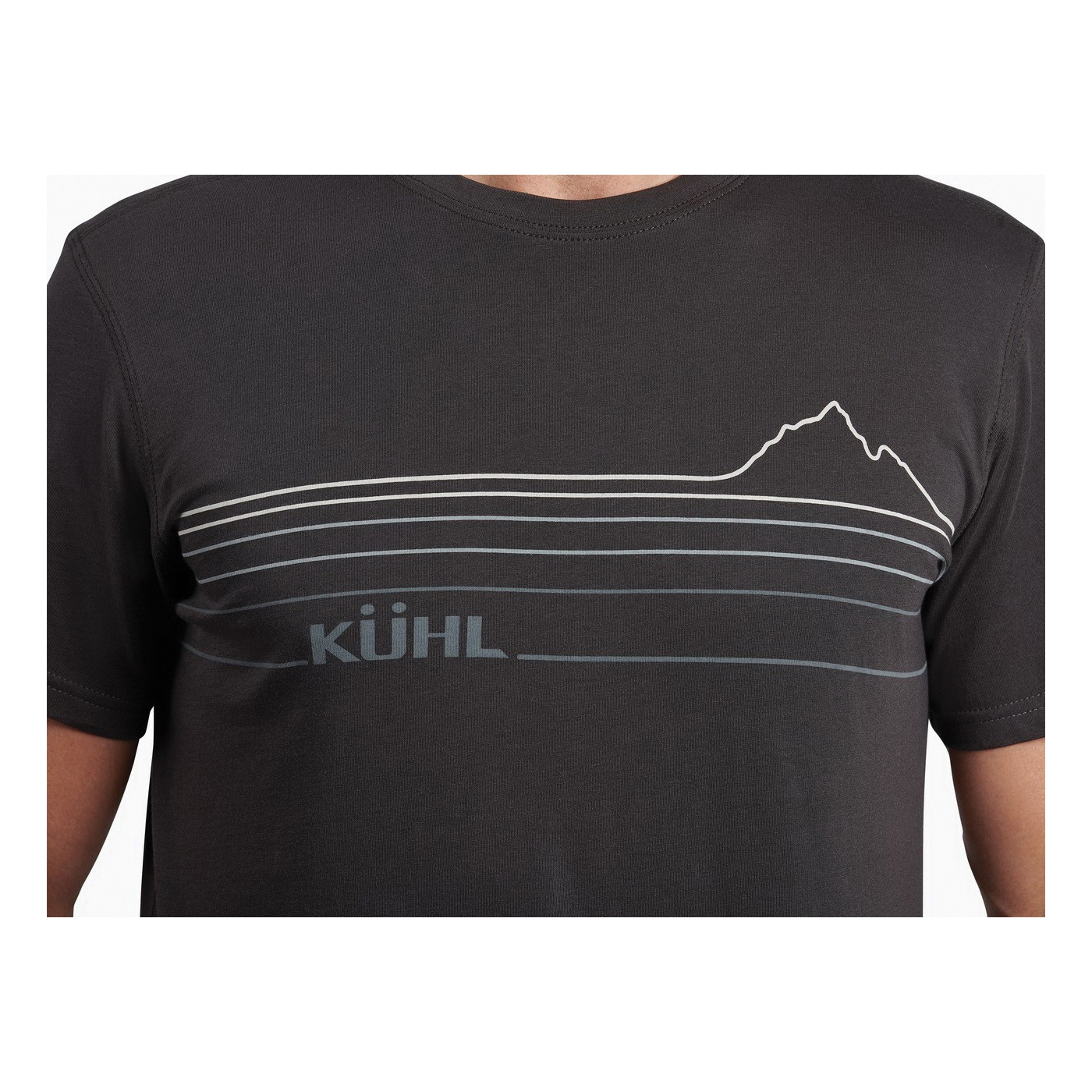 KUHL MOUNTAIN LINES Series 7397-WH-M T-Shirt, M, Cotton, White, KUHL Graphic Print/Pattern, Short Sleeve, Klassik Fit - 4