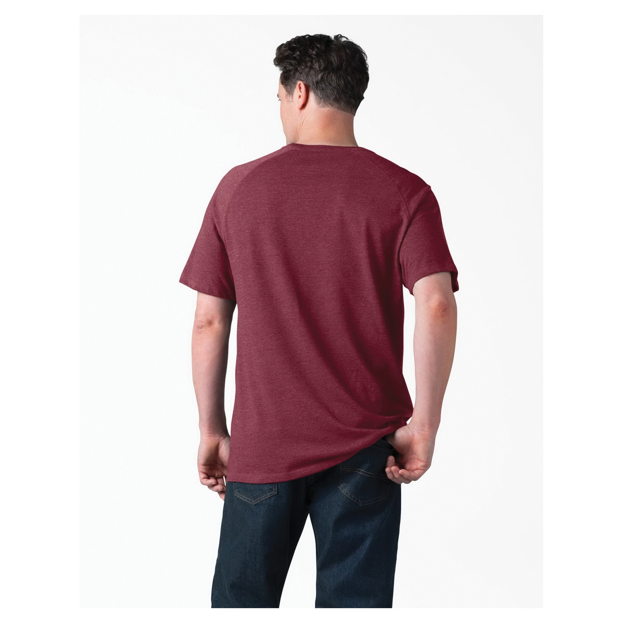 Dickies Men's Big and Tall Short Sleeve Heavyweight Crew