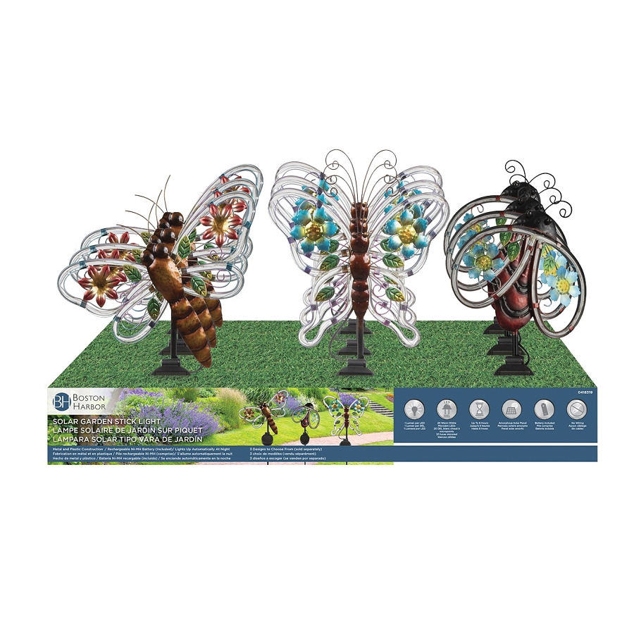 26528 Solar Stick Light, Nickel-Metal Hydride Battery, AAA Battery, 20-Lamp, LED Lamp, Multi-Color