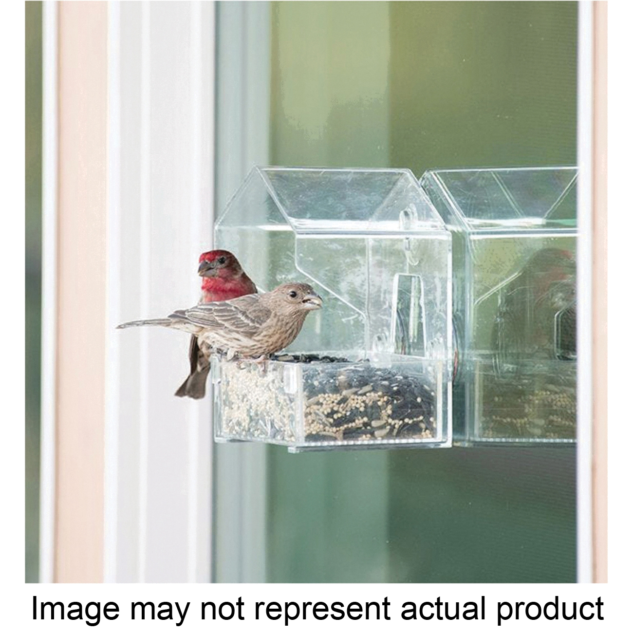 345 Small Bird Feeder, 0.5 lb, Black Oil Sunflower Seed, Mixed Seed, Safflower Seed, Sunflower Chips, Plastic