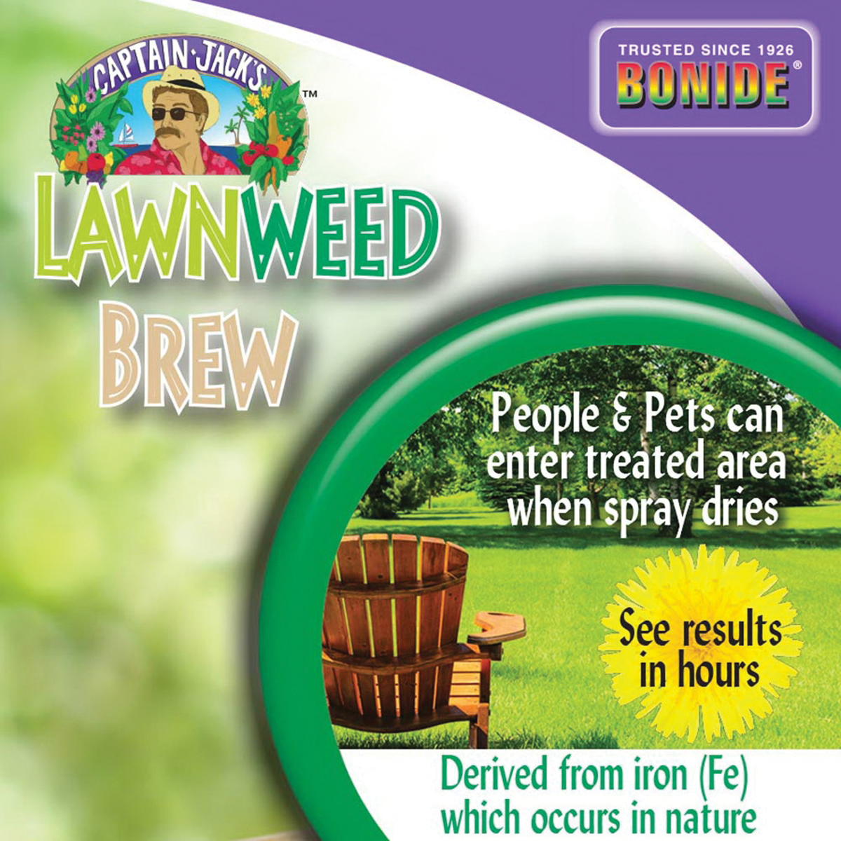 Bonide 26022 Ready-to-Use Lawnweed Brew with Battery Powered Wand, Liquid, Spray Application, 1 gal