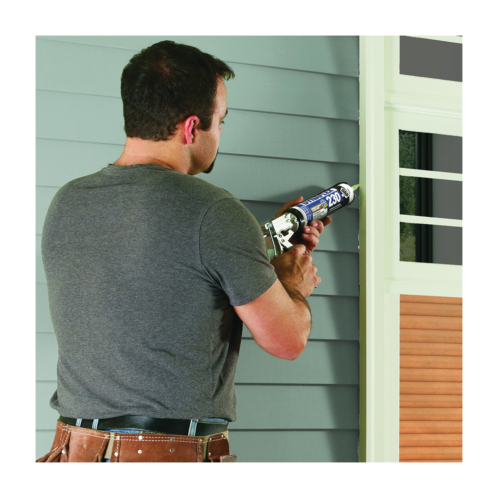 DAP DYNAFLEX 230 7079818412 Premium Elastomeric Sealant, Cedar Tan, 2 hr Curing, 40 to 100 deg F, 10.1 fl-oz
