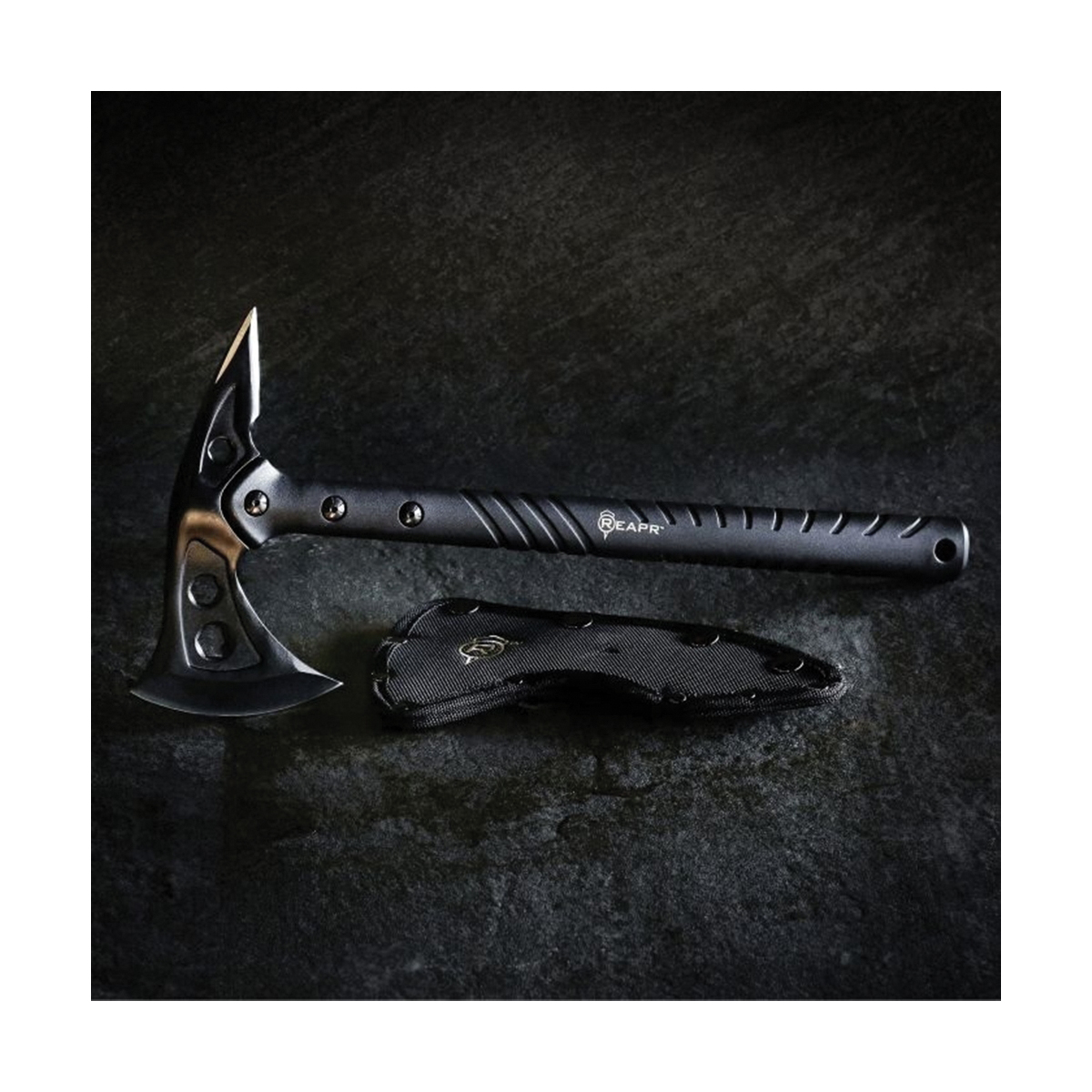 Reapr 11000 TAC Hawk Axe, Stainless Steel Blade, Nylon-Filled Fiberglass Handle, Comfort Grip Handle, 15-3/4 in L - 2