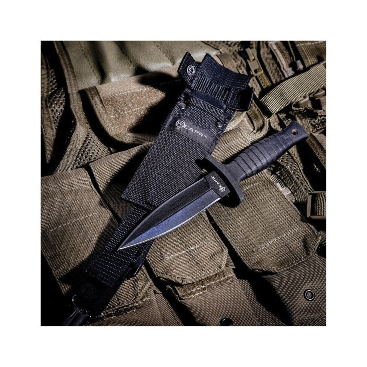 Reapr 11002 Boot Knife, 4-3/4 in L Blade, Stainless Steel Blade, TPR Handle, Hi-Grip Handle, 9 in OAL - 4