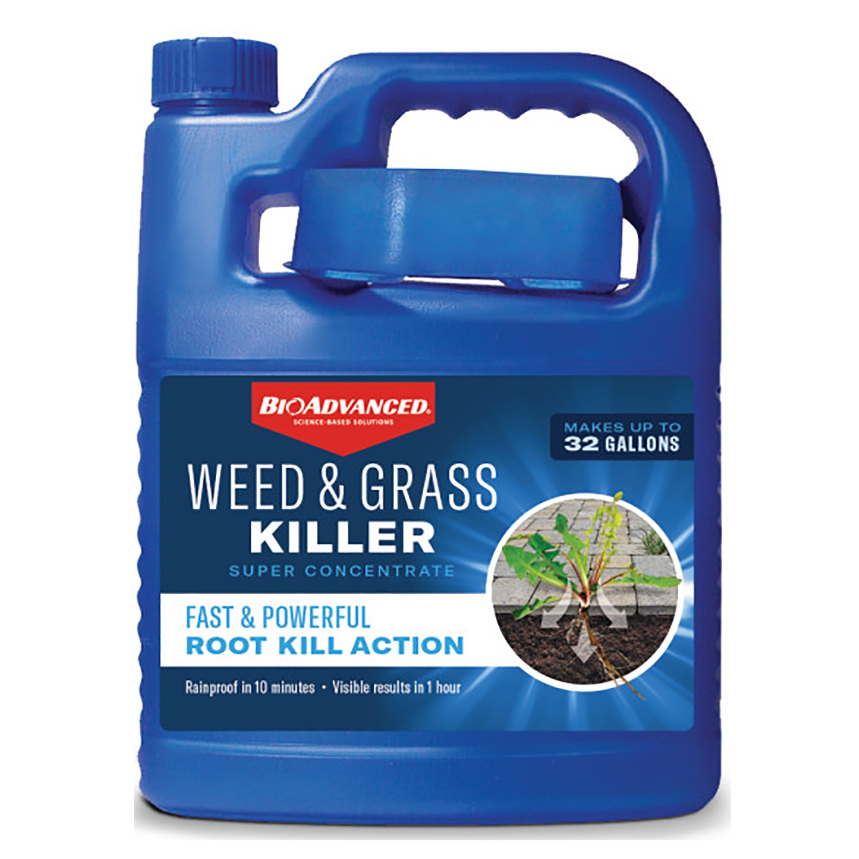 704196A Super Concentrated Weed and Grass Killer, Liquid, Blue, 64 oz Bottle