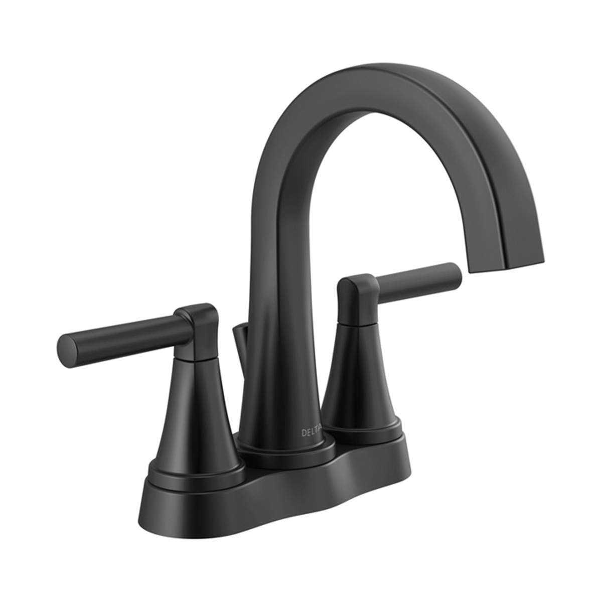 Becker Series 25891LF-BL Centerset Bathroom Faucet, 1.2 gpm, 2-Faucet Handle, 3-Faucet Hole, Matte Black