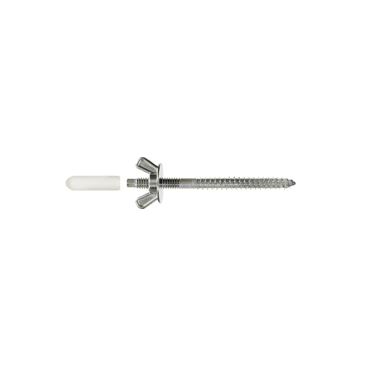 SPS25344-KT Storm-Panel Screw, 1/4 in Thread, 3-7/16 in L, Stainless Steel, 25 PK