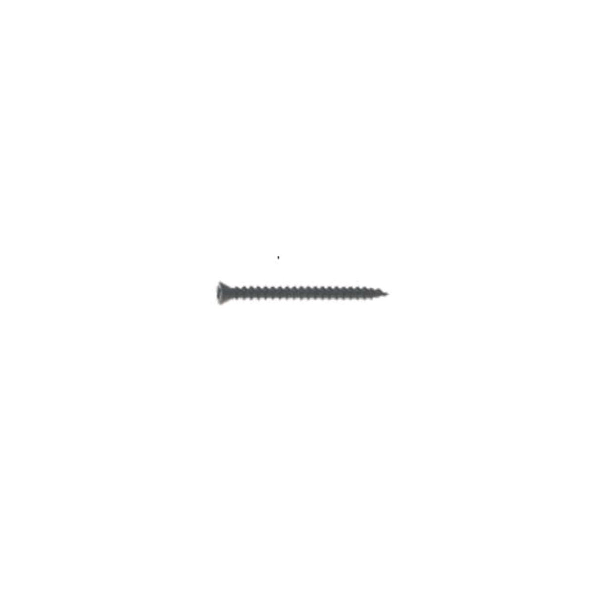 NTH1581 Screw, #6 Thread, 1-5/8 in L, Coarse Thread, Trim Head, Square Drive, Sharp Point, Steel, Phosphate