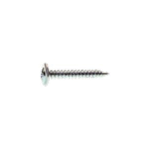 NMT1141 Screw, #8 Thread, 1-1/4 in L, Fine Thread, Truss Head, Phillips Drive, Sharp Point, Steel, Zinc-Plated