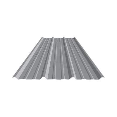 2505141-8 Roof Panel, 8 ft L, 36 in W, R Profile, 26 ga Thick Material, Steel, Acrylic-Coated Galvalume