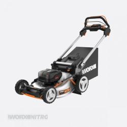 WG753 Cordless Lawn Mower, Tool Only, 5 Ah, 40 V, Lithium-Ion, 20 in W Cutting, 1-Blade, 35 to 40 min Battery Run