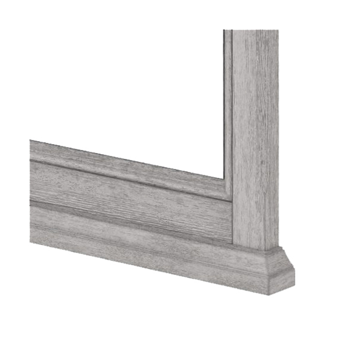 Foremost Ellery Series EBGM3232 Framed Mirror, 32 in L, 32 in W, Vintage Gray Frame - 4