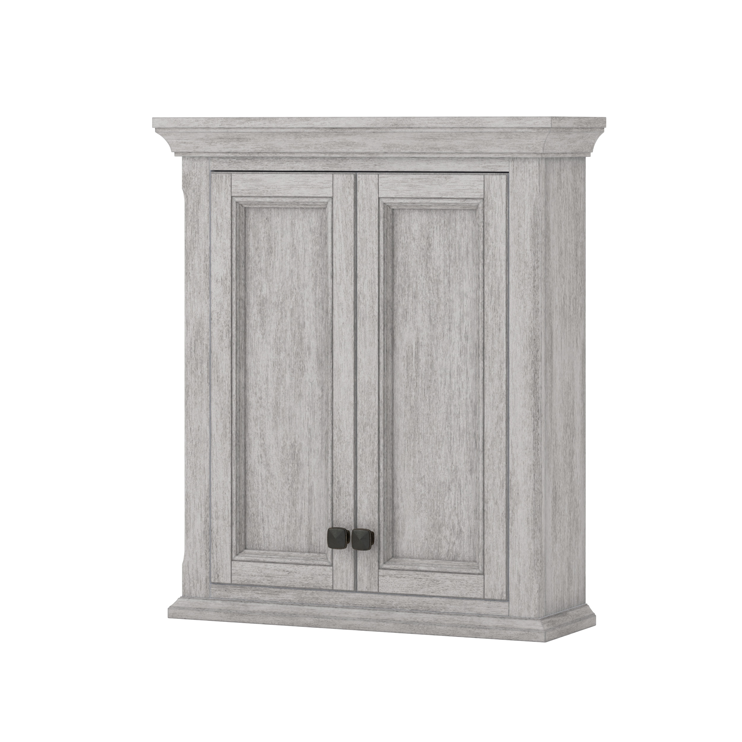 Foremost Ellery EBGW2428 Wall Cabinet, 2-Door, 2-Shelf, Wood, Vintage Gray - 2
