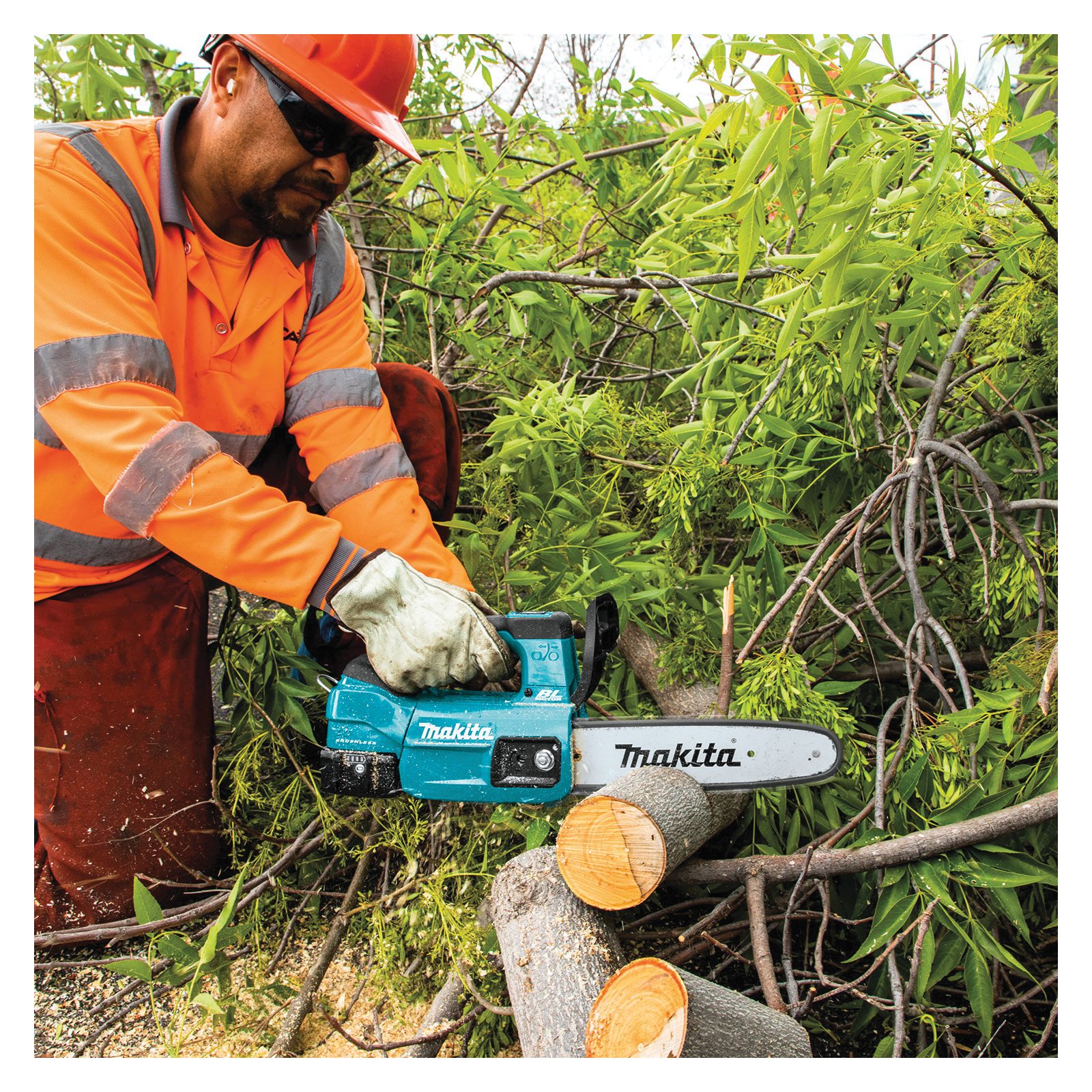Lxt Cordless Brushless Chainsaw Kit, Makita, 4 Ah, 18 V, Lithium-Ion, 10 in L Bar/Chain - 4