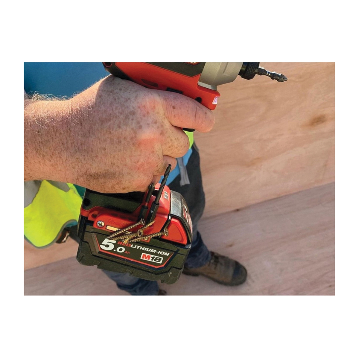 StealthMounts BH-MW18-RED-2 Magnetic Bit Holder, ABS, For: Milwaukee M18 Tools, 2/PK - 5