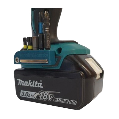 StealthMounts BH-MK-BLU-2 Magnetic Bit Holder, ABS, For: Makita LXT and XGT Tools, 2/PK - 3