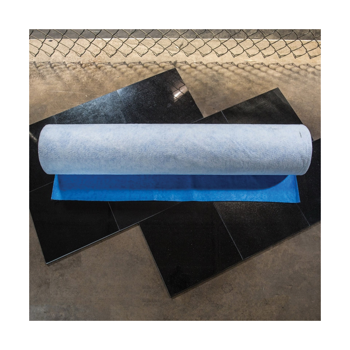 Surface Shields MS4045 All-Purpose Floor Protection, 45 ft L, 40 in W, PET Fiber, Blue - 2