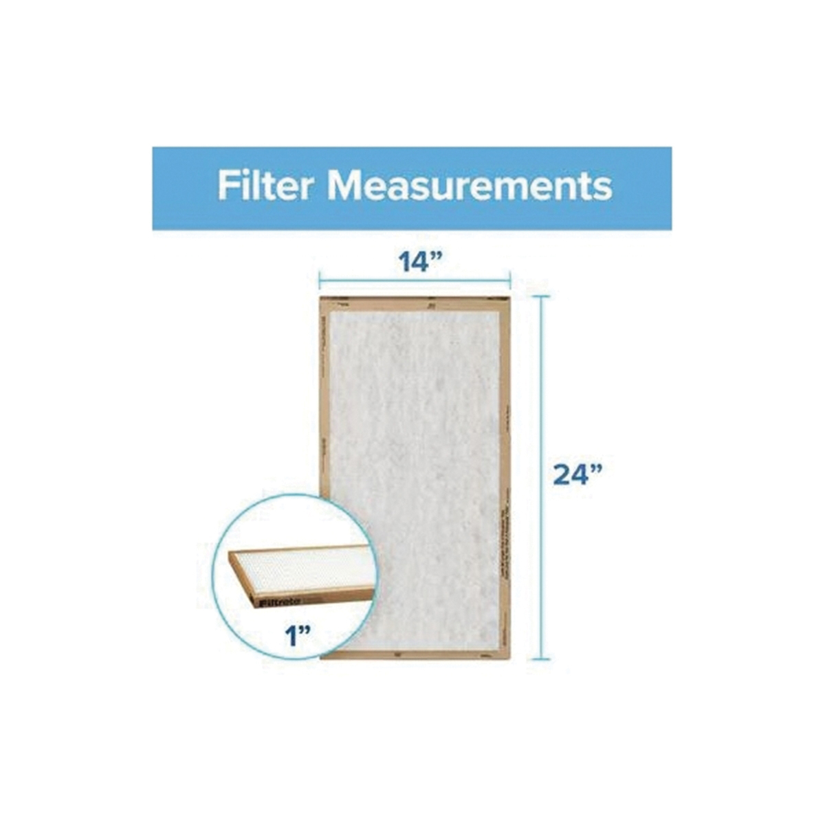 Filtrete FPL23-2PK-24 Air Filter, 24 in L, 14 in W, 2 MERV, For: Air Conditioner, Furnace and HVAC System - 4