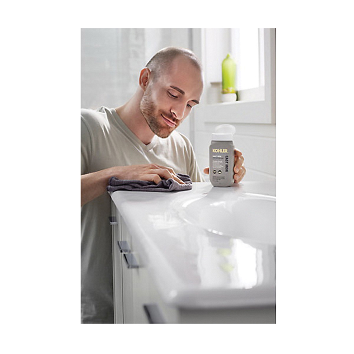 Cleaner, Kohler, 8 fl-oz Squeeze Bottle, Citrus, White - 5