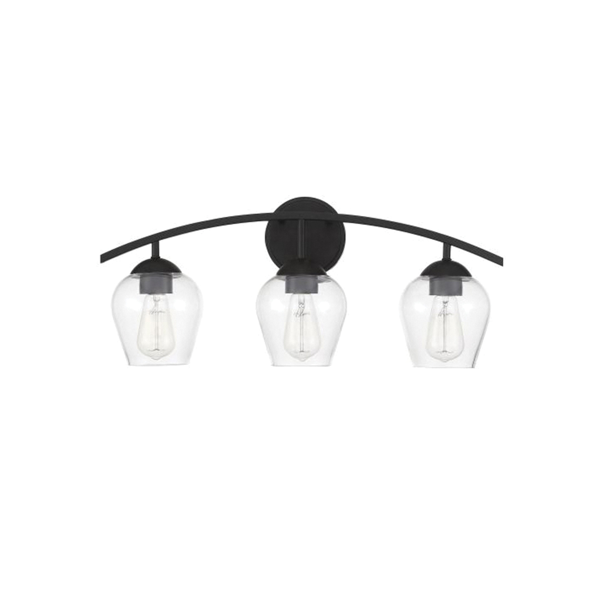 Meridian Vanity Light, Savoy House, 3-Light, 24 in W, Matte Black - 2